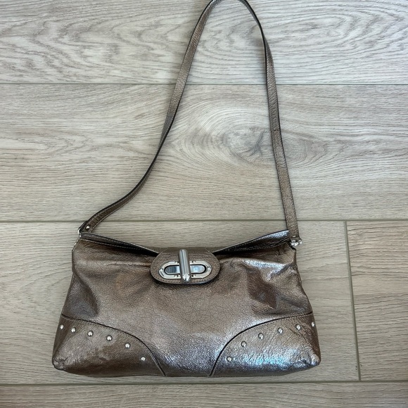 NWOT Nuovedive Italian Genuine Leather Shoulder Bag - Picture 1 of 5